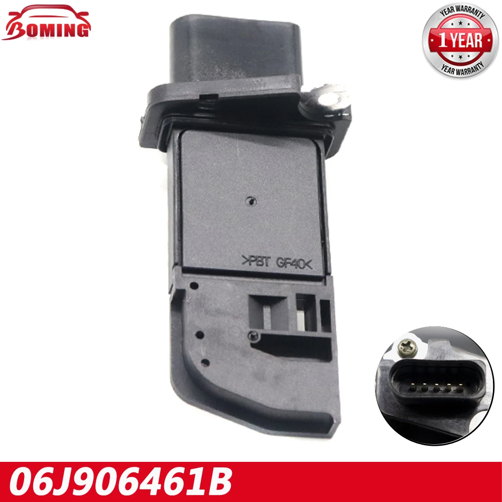 MAF Mass Air Flow Meter Sensor 06J906461B For Volkswagen For Jetta Passat For Audi A3 TT 06D906461 336-50136 AF10510 06D906461