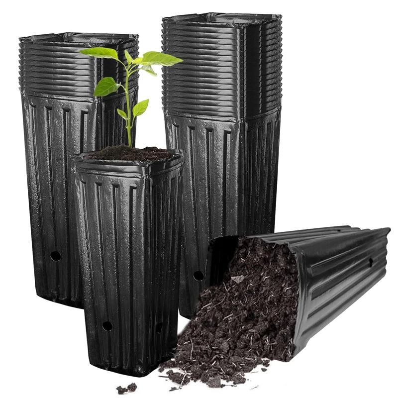 20Pcs Plant Seedling Seed Starting Pots Indoor Garden Flower Plant Container Outdoor Vegetables Seed Grow Bags for Nursery Pots