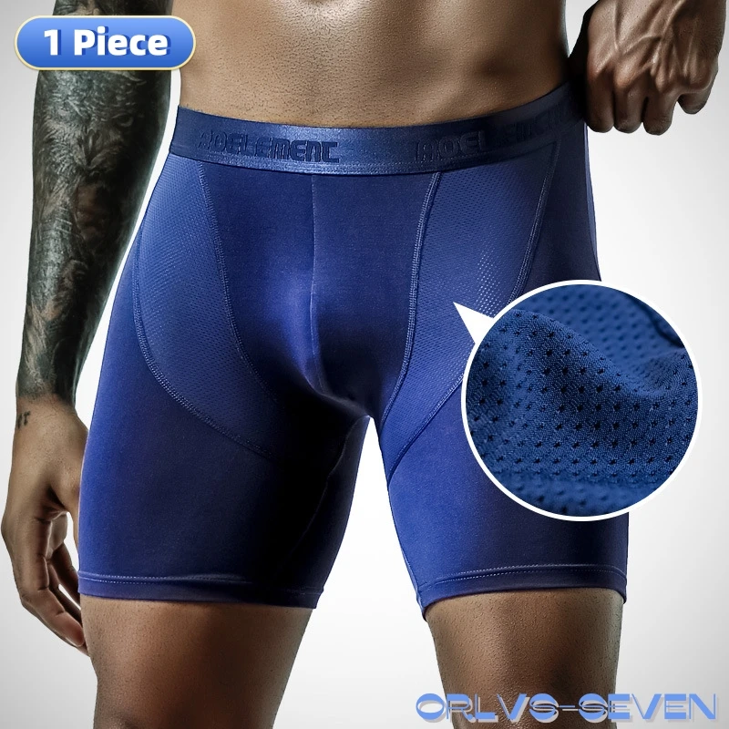 

Men's 2026 Modal Long Leg Tight Sports Boxers Anti Chafing Quick Dry Running Fitness Underwear