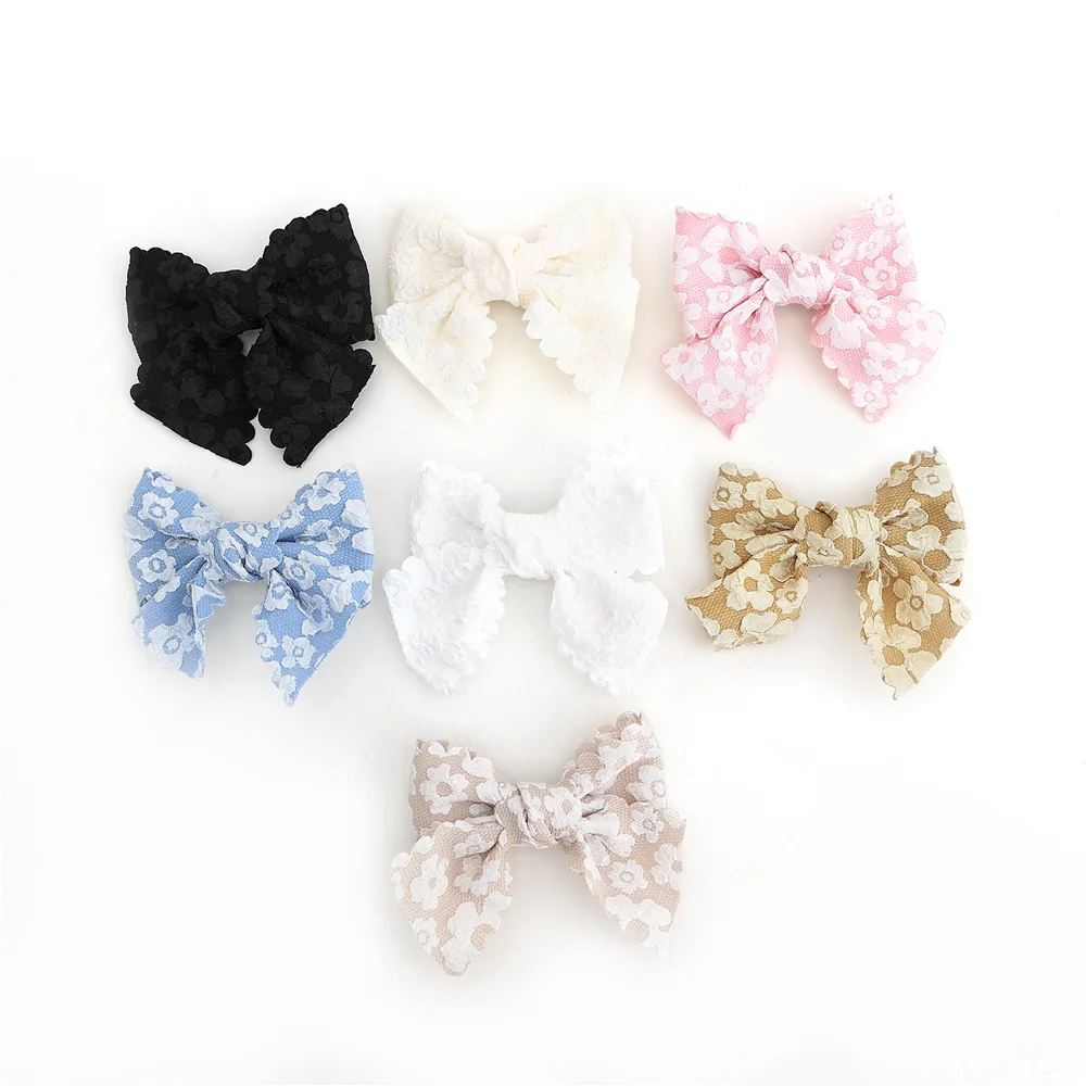 25-3 3D Floral Lace Hairband Baby Headband Hair Clip Cute Toddler Hair Accessories Girls Hairband for Parties And Weddings