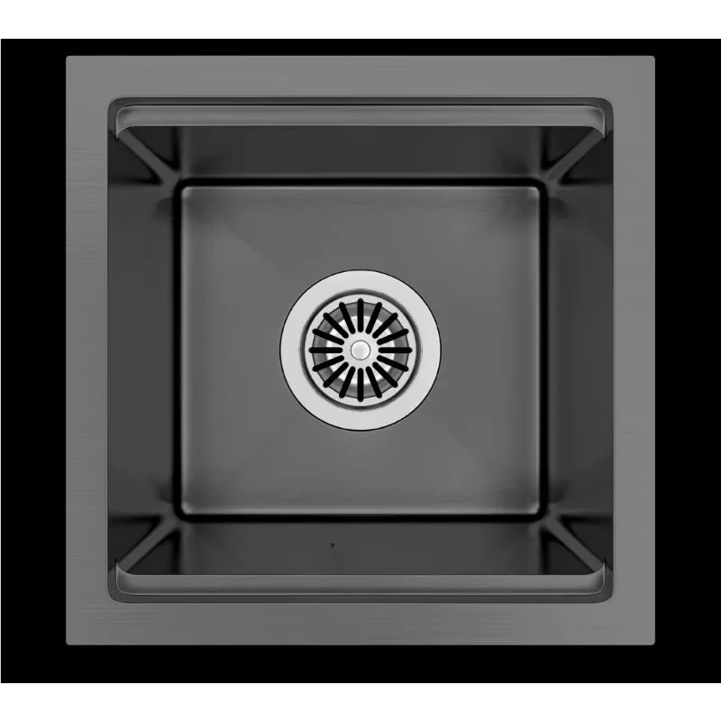 For Black Nano Treated Stainless Steel Under Counter Step Sink