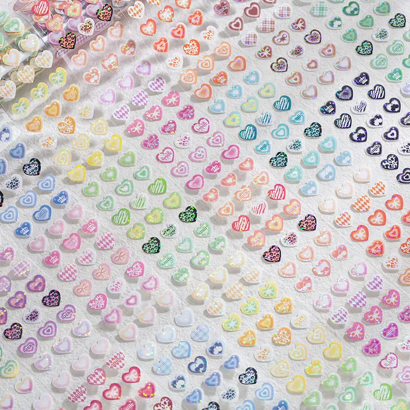 Cute Laser Love Heart Decorative Adhesive Tape Masking Tapes Planner Hand Account Album Diary Scrapbooking DIY Korean Stationery