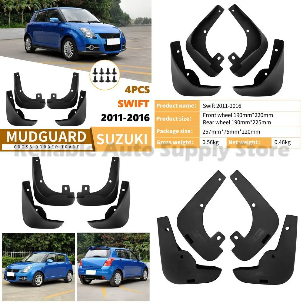 

For Suzuki Swift 2011-2016 Mudguard Fender Trim Front and Rear Car Accessories Best Selling Premium Quality Top Rated Durable De