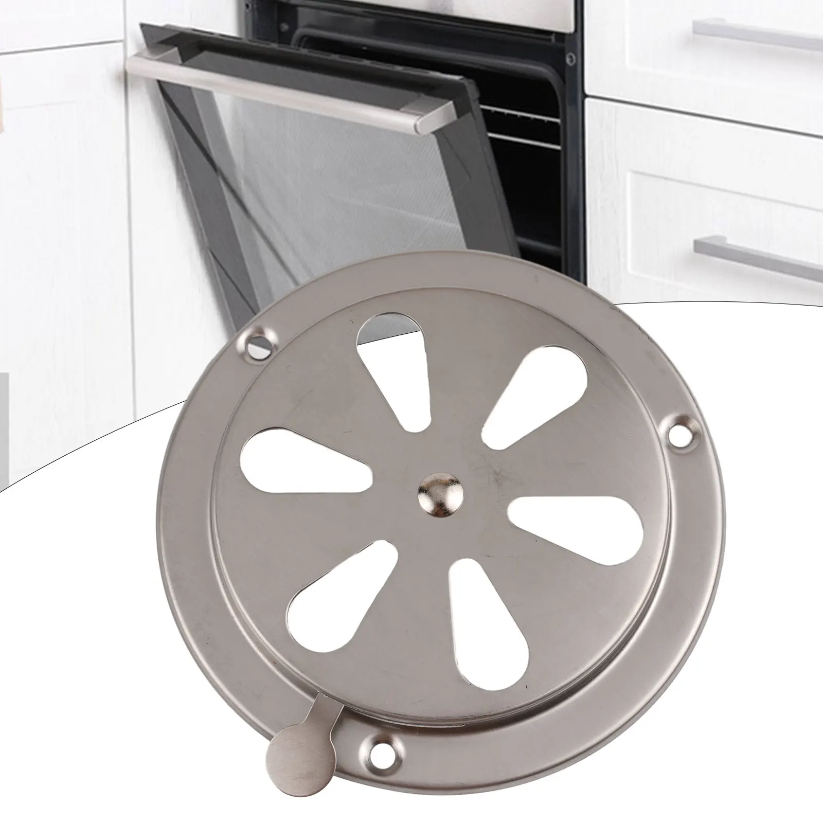 1pc 125 millimetri Air Vent BBQ Grill SmokerExhaust Vent Stufa Air Vent Serranda di Ricambio Per La Camera di Prova del Forno Accesso Ad Alta Temperatura