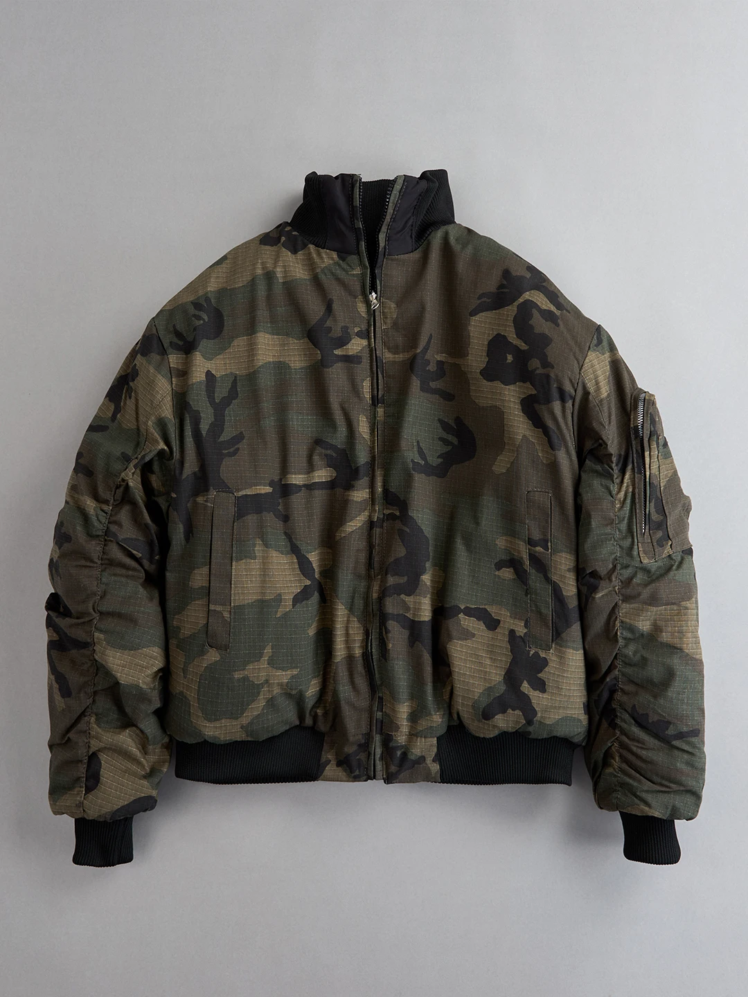 

Камуфляжная летная куртка-бомбер из хлопка для мужчин, зимняя, американская, короткая, двусторонняя, в стиле бейсбольной формы, свободного кроя, повседневная