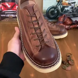 KOWM Botas Senderismo Impermeables Piel Vaca Hombre Trekking