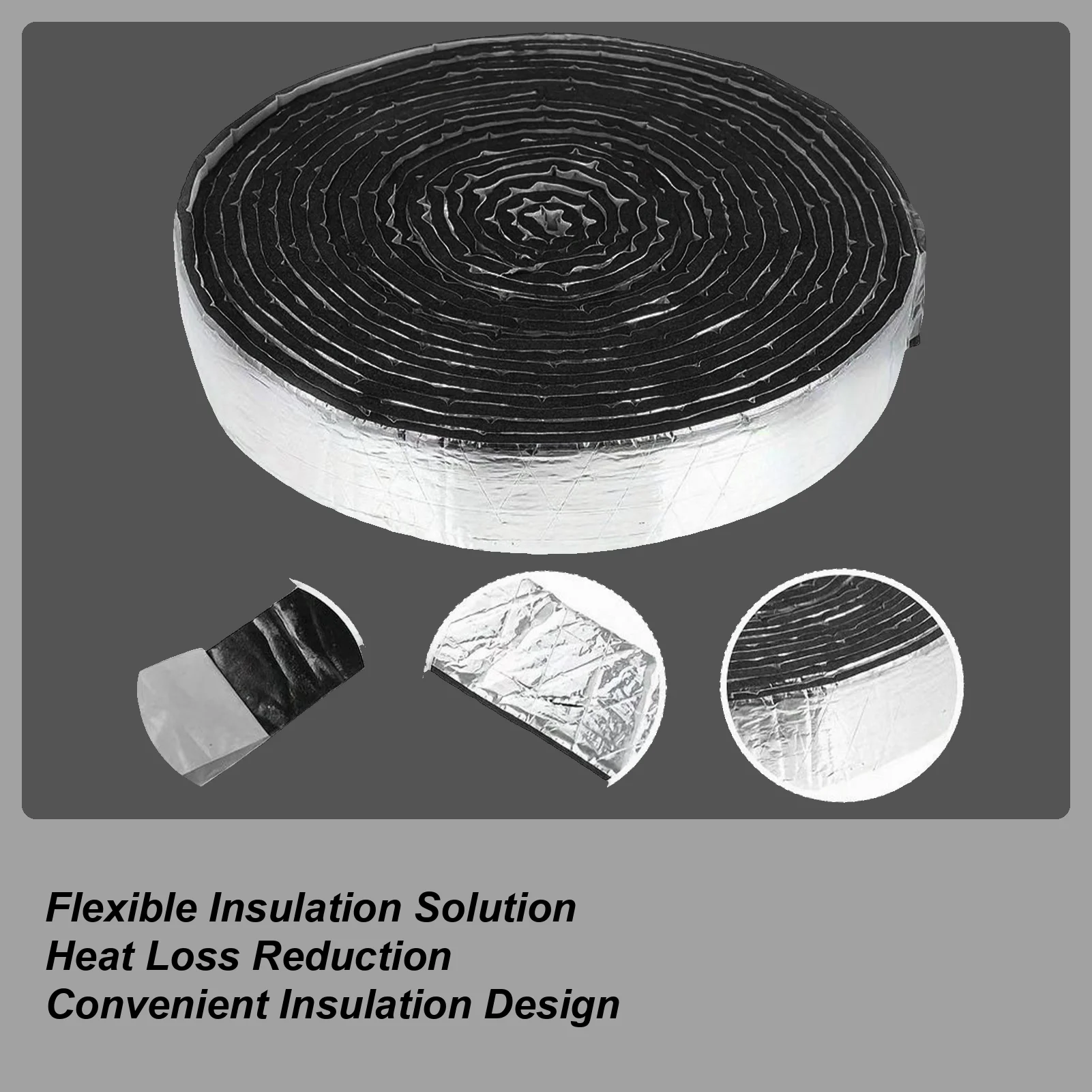 

Изоляция труб Светоотражающая уплотнительная пленка высокой плотности Пенопластовая пленка для труб для дверей, окон, холодной погоды, зимнего кондиционера, лето