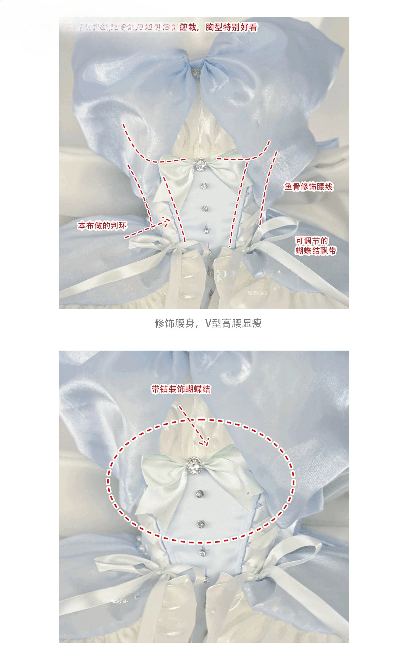 2025 جديد الحلو تصميم لوليتا القوس فستان بلا أكمام الربط عالية الخصر الخصر رقيقة رقيق الأميرة فساتين حفلات أعياد ميلاد زائدة #6