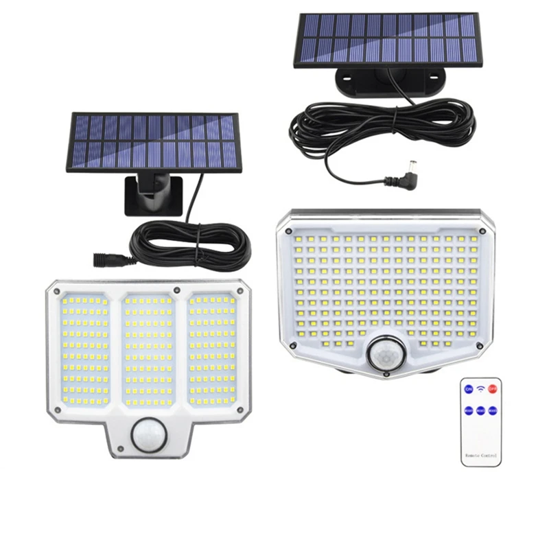 TKOH-الضوء الشمسي في الهواء الطلق السوبر مشرق محس حركة الطاقة الشمسية قوة قوية LED حديقة الجدار مصباح IP44 3 وضع العمل