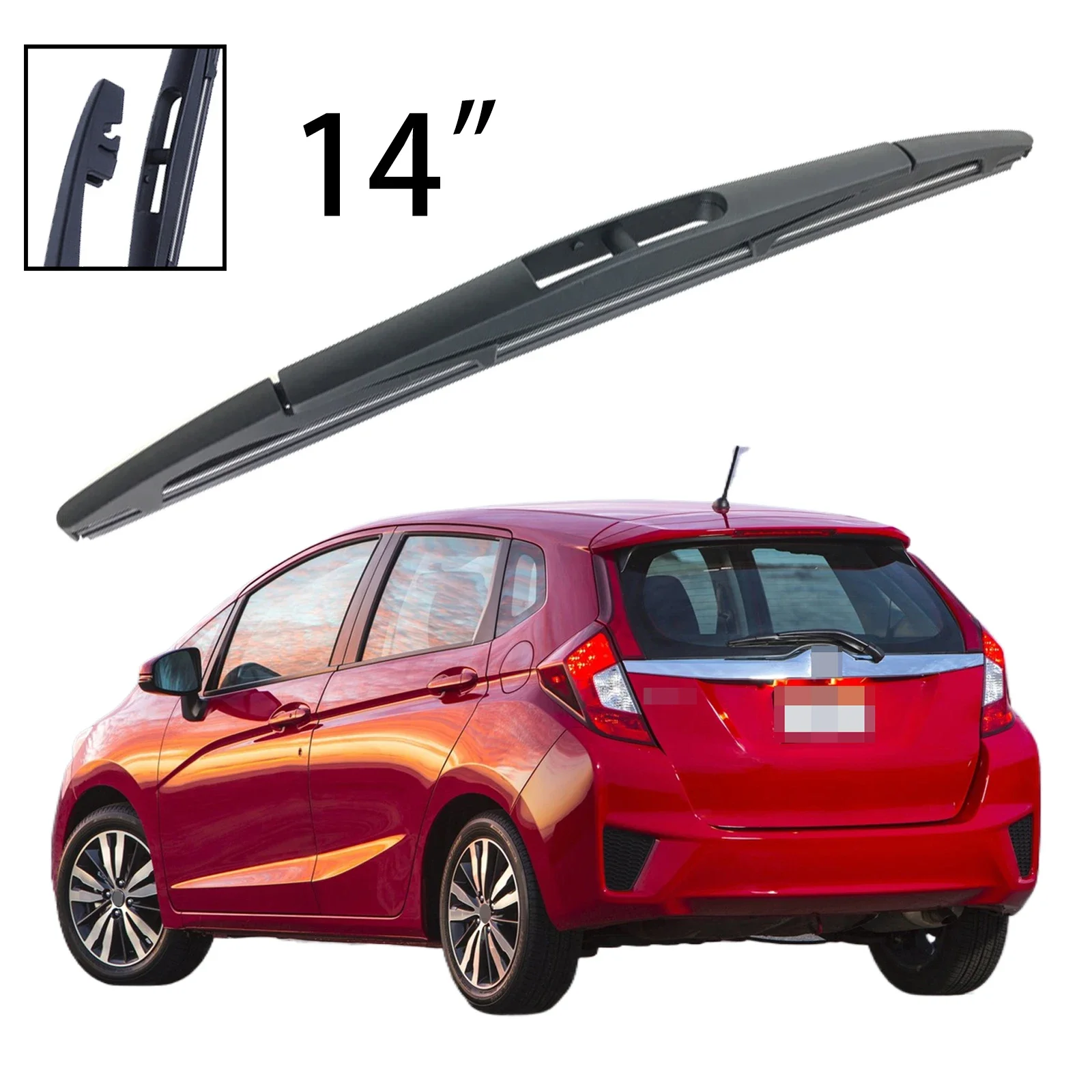 

14" Rear Windshield Windscreen Washer Wiper Blade For Honda Jazz Fit MK3 2014-2020 Car Accessories Accsesories