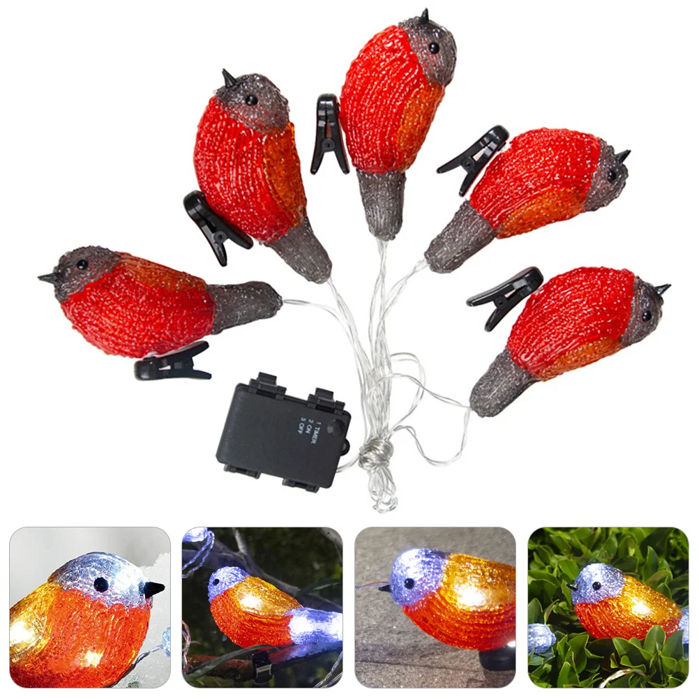 

Creative Waterproof Bird LED String Light Decorative Festival Lamp String for Party Home Garden Fence Tree Roof