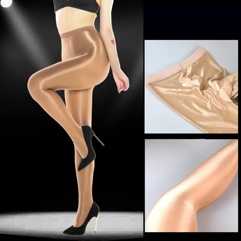 70D ผู้หญิง Pantyhose เงา Super ยืดหยุ่นถุงน่องถุงน่องผอมเซ็กซี่เต้นรำ Pantyhose Slim Elastic Hosiery สำหรับ Ballroom & ละติน