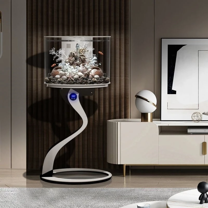 

Living room, office, home, integrated, small, floor-to-ceiling fish tank, light luxury, smart, ecological