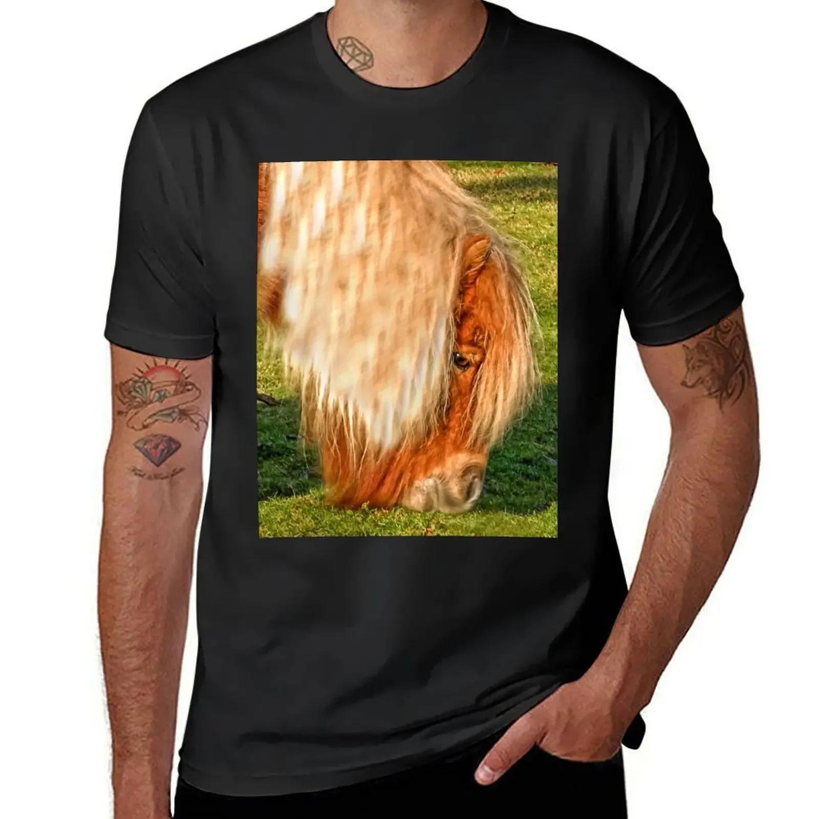 

Shetland Pony T-Shirt man t shirt graphic t shirt vintage Blouse mens t shirts casual stylish
