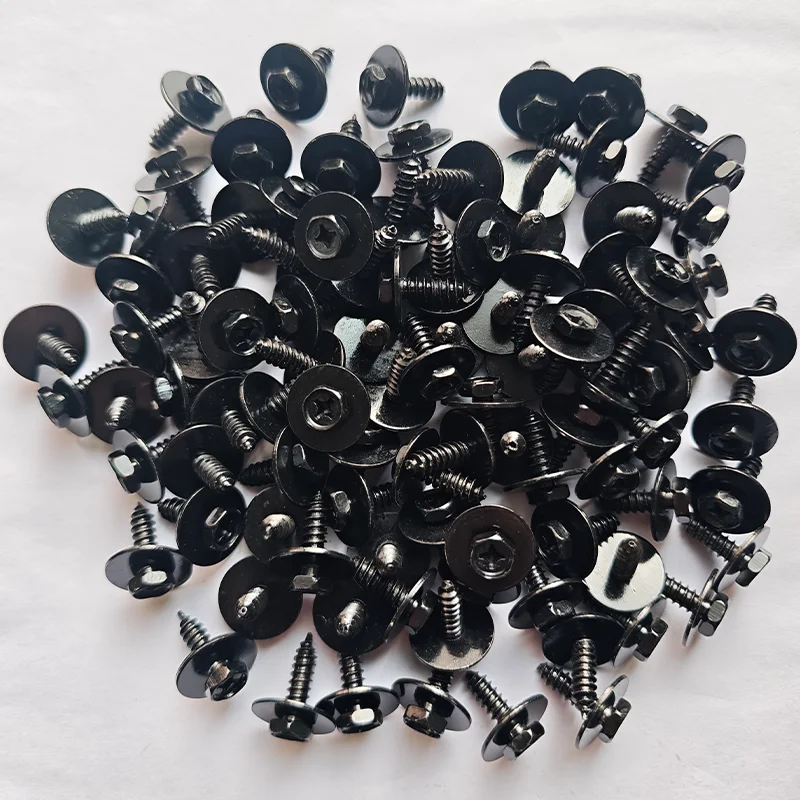 20 Stück 6,0 x 20 mm Sechskantschrauben aus Kohlenstoffstahl für Toyota, Honda, Ford, Auto-Stoßstange, Kotflügel, Schmutzfänger, Befestigungselemente, Autoteile – Detail 2