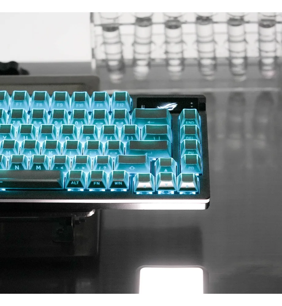 Keycap Personalized Folding edge corner light transmission keycap White Original side engraved keycap Customized