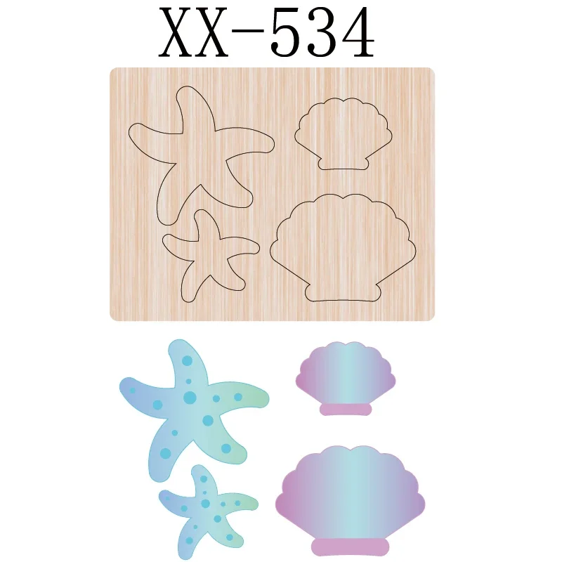 

Mickey Themed Dog Cat Sea Star Shell Scrapbook Wooden Cutting Dies for Christmas Compatible with Most Die Cutting Machines