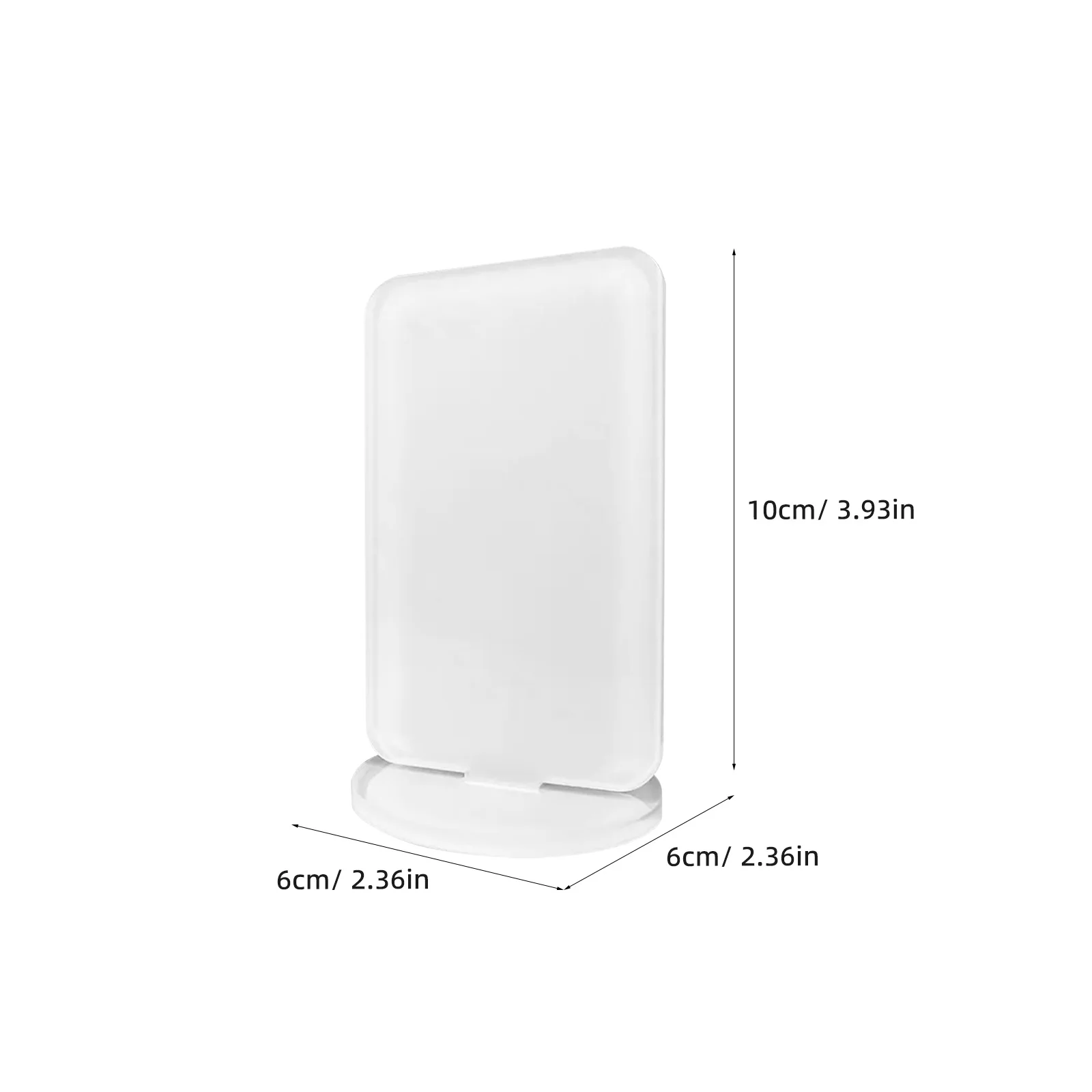 4Pcs Sublimation Heat Transfer Display Base - Blank Acrylic Table Sign for DIY Wedding Party Office Store Decoration