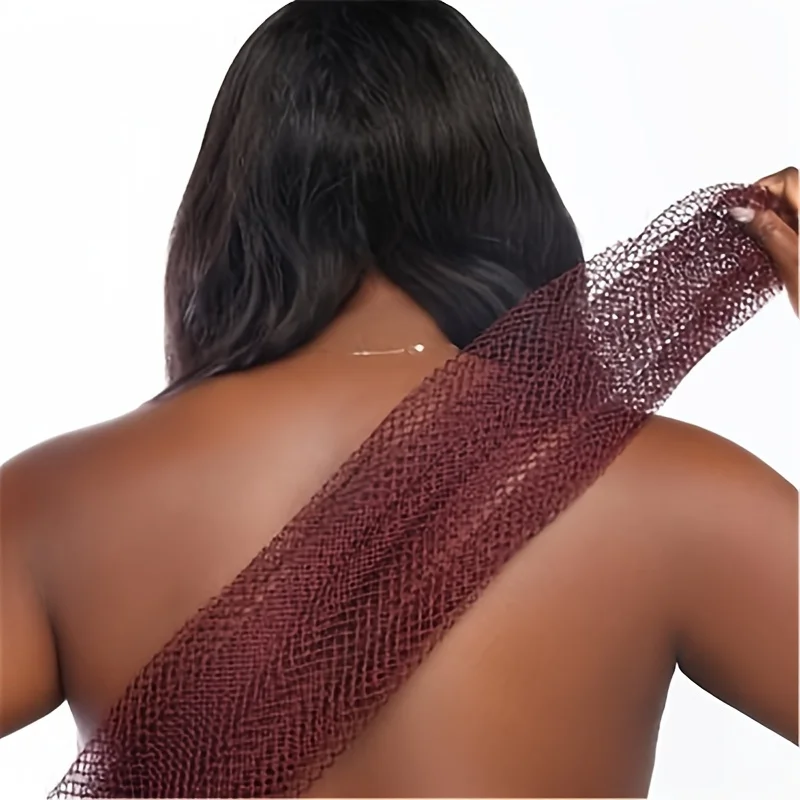 3 قطع من إسفنجة شبكية مقشرة ملونة - منظف الجسم اللطيف للبشرة الناعمة |    شبكة محكم سريعة الجفاف للحمام والسفر