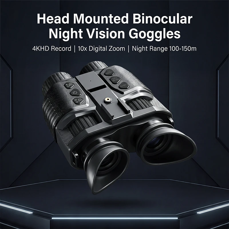 4K Night Vision Binoculars Diopter Eyepiece Dual 1.4