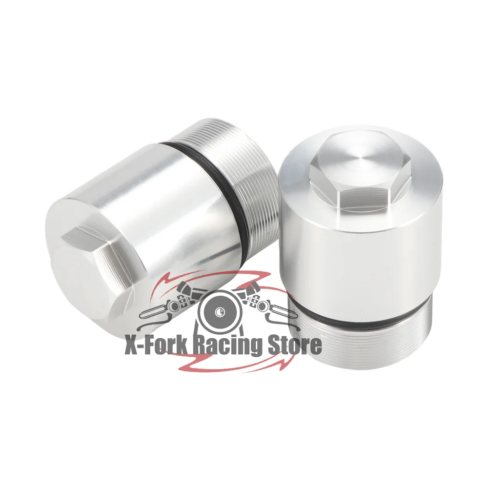 Preload Fork Upper Caps Bolts For KAWASAKI NINJA 400 2011-2014 ZR400 Zephyr X 2002-2007 ZRX400 2004-2008 ZR750 Z750S 2003-2006