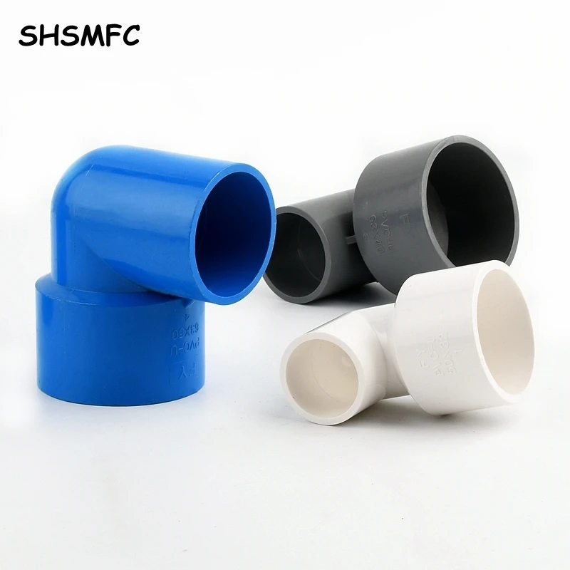 63,75,90,110mm Large Size PVC 90 ° Reducing Elbow Metric Solvent Weld Pipe Connector Aquarium Pond Agricultural Garden Fitting