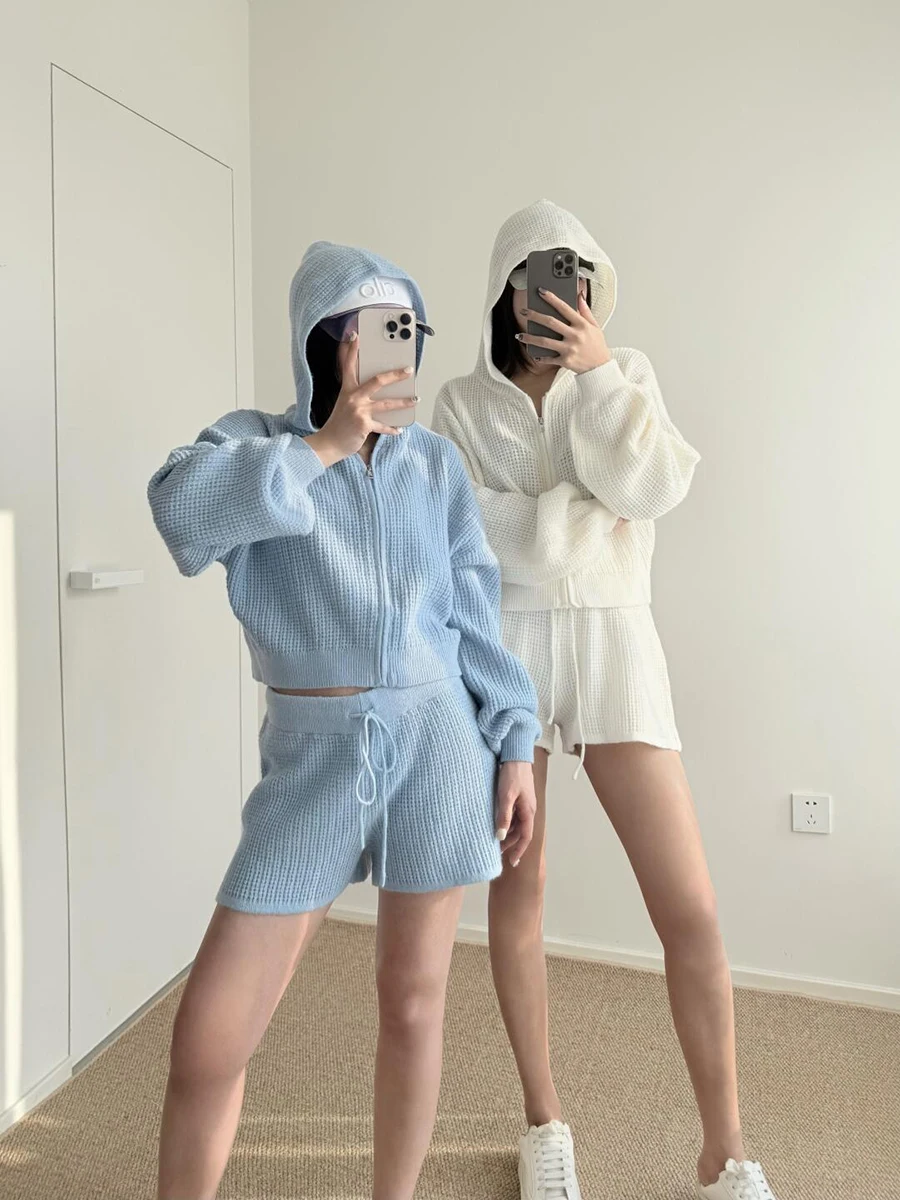 Cintura alta plisada Casual dulce ajuste orts coreano Sle suelto versátil con cinturón orts mujer Faion verano transpirable