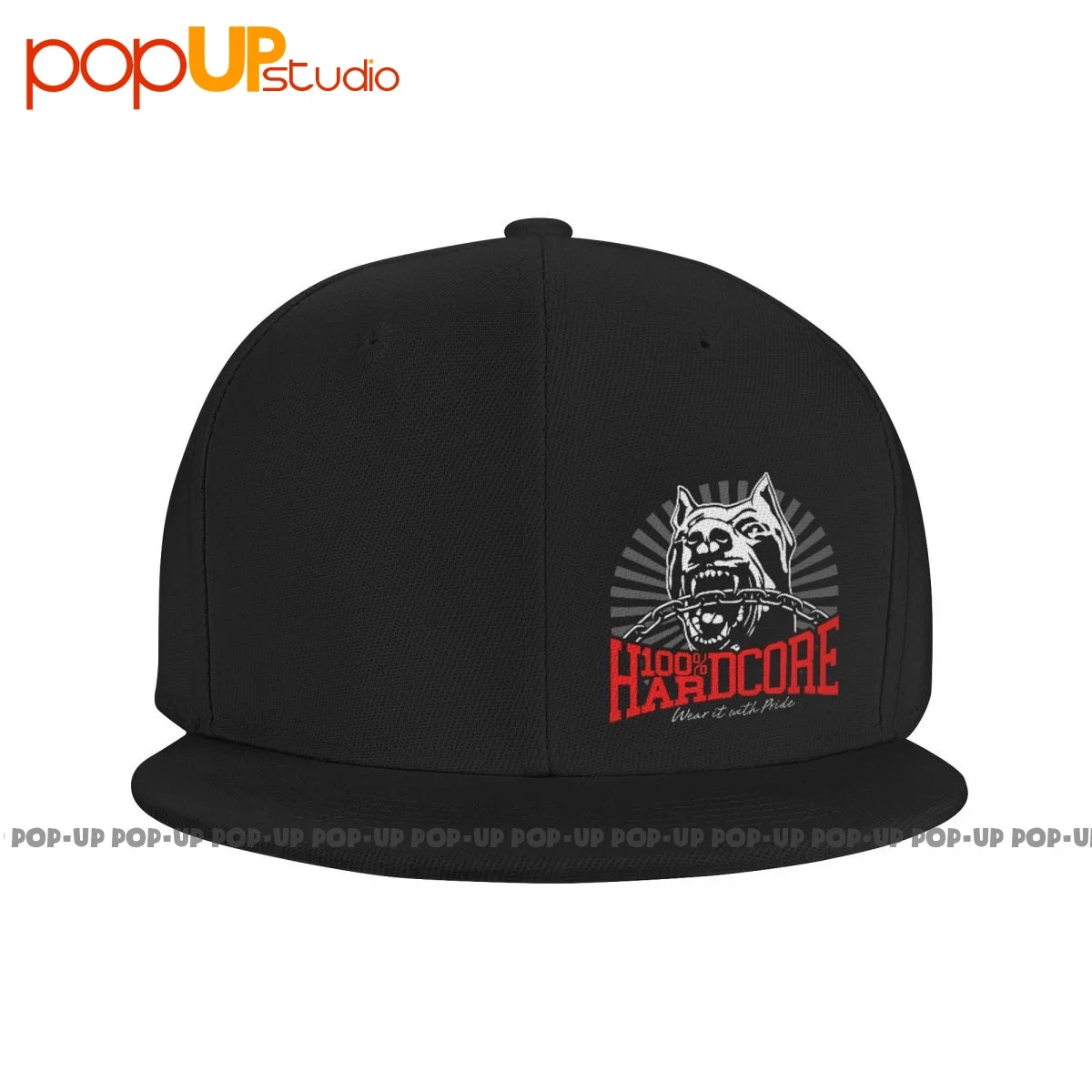 100 Hardcore Dog 305206060 Gabber Techno Partyoutfit Snapback Cap Baseball Caps