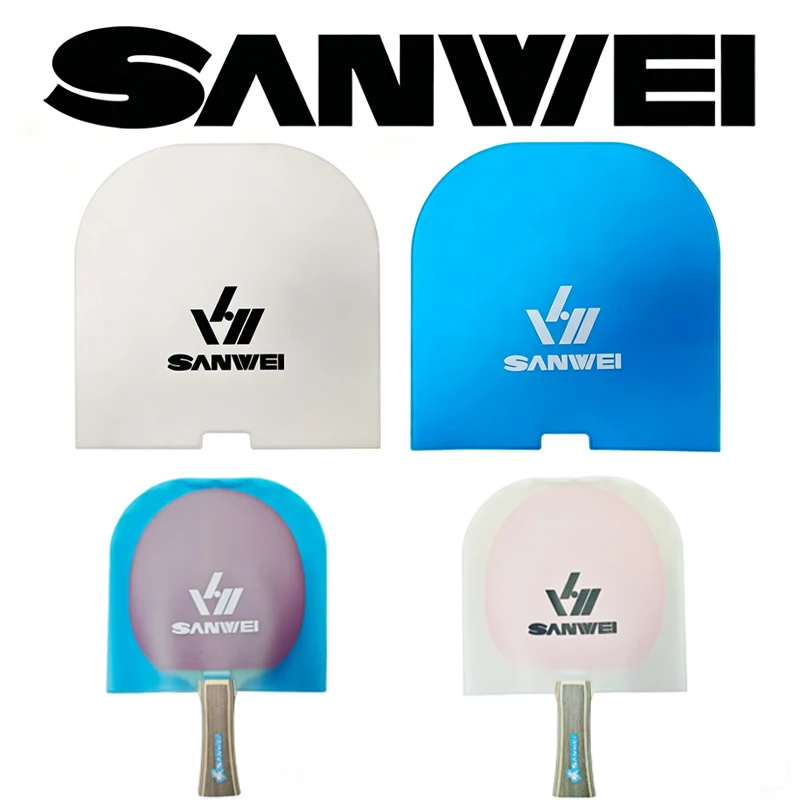 SANWEI Double-Sided Table Tennis Racket Protective Film Integrated Protective Film Table Tennis Rubber Protector Cover
