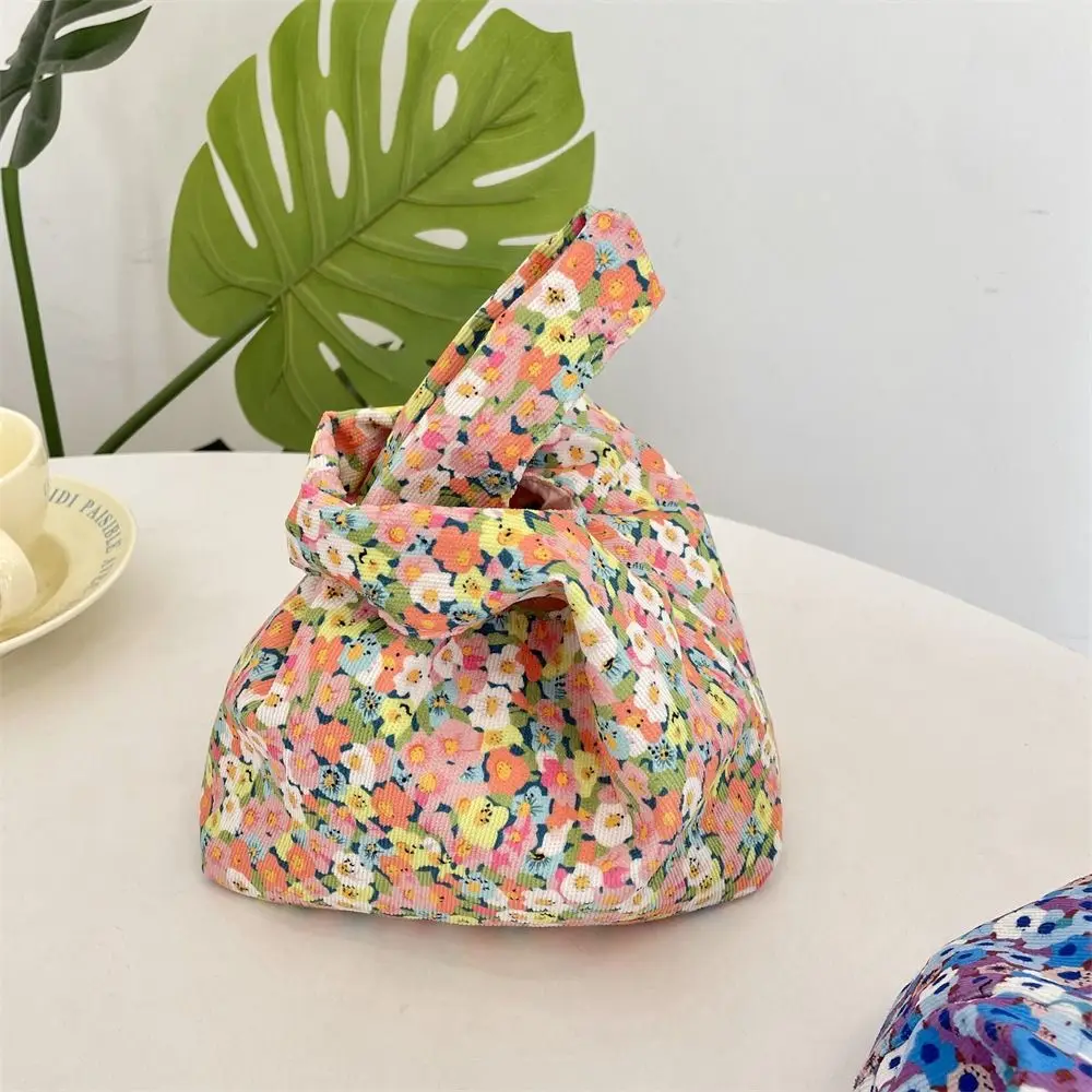 جميل النمط الياباني الأزهار حقيبة المعصم عارضة الأدبية الطباعة حقيبة يد التنقل سروال قصير عنصر صغير الحقيبة الطلاب #1