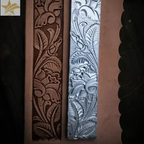 Leather Belt Embossing Mold ,3D Rose Leaf Pattern,Aluminum Alloy Stamp DIY Craft Tool Hydraulic Pressure Cold Pressing Stamping