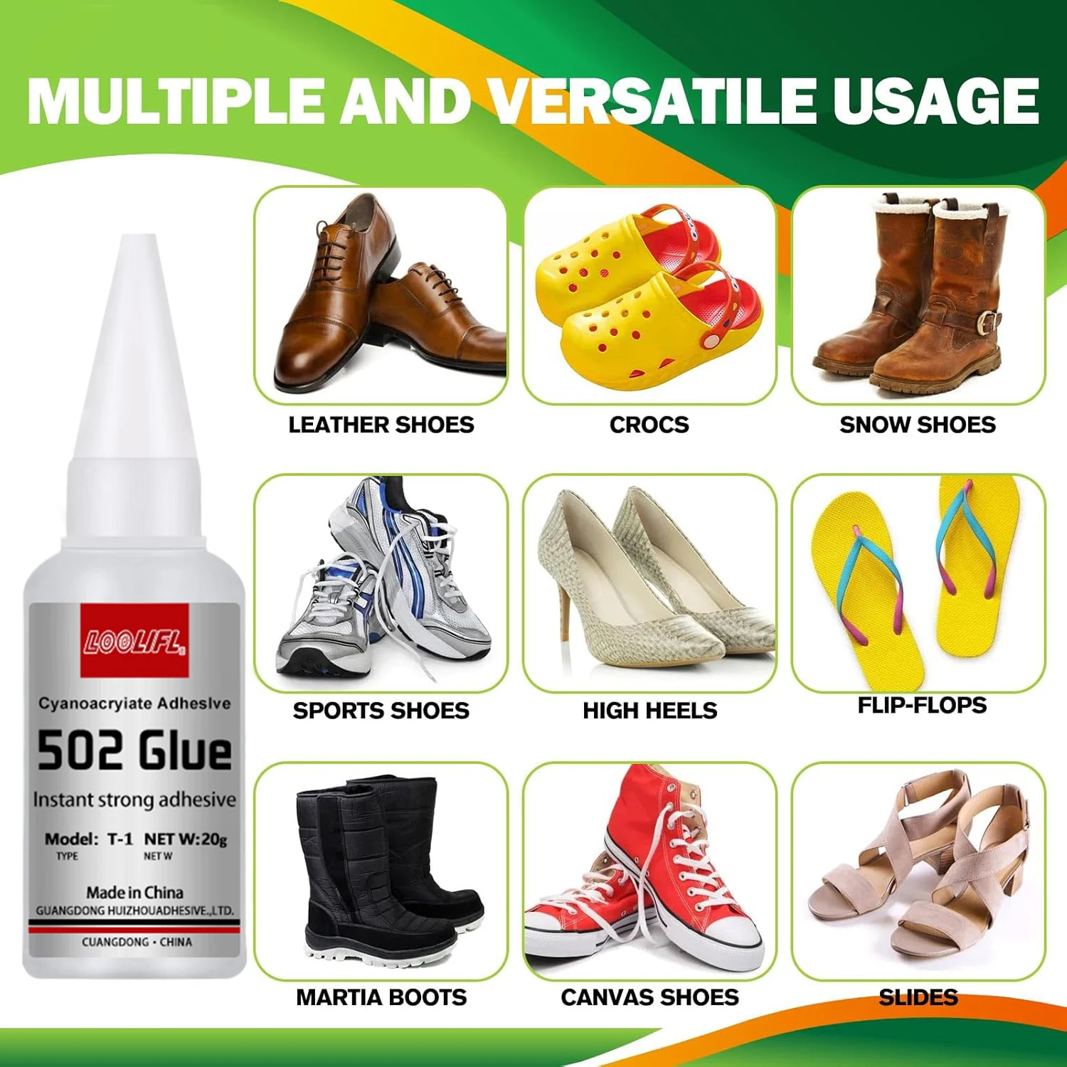 502 إصلاح أحذية مطاطية قوية ، مقاومة للماء ، قوية ، إصلاح سريع ، وحدة مطاطية ، أحذية ، صنادل ، أحذية رياضية ومختلف الأحذية