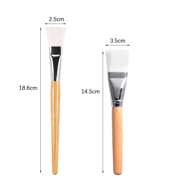 Professional Facial Face Mask Brushes Mud Mask Mixing Brush Skin Care Cosmetic Tool with Wooden Handle Women Facial Care Tool