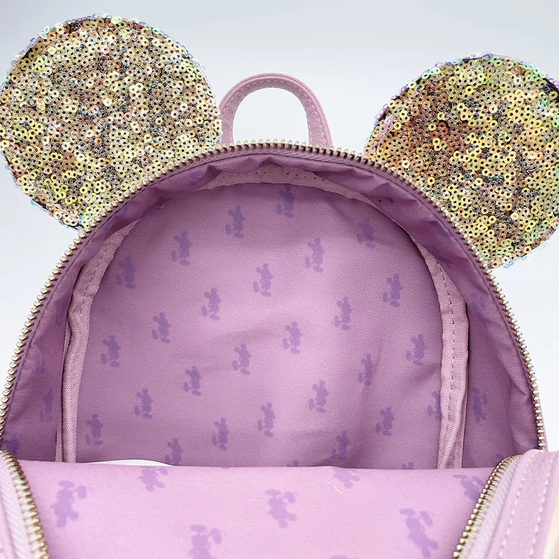 Loungefly Disney Minnie Mouse Pailletten Bruiloft Dames Dubbele Riem Schoudertas Tas Mini Rugzakken