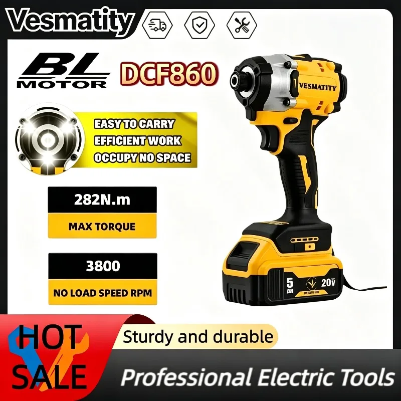 Brushless Compact Drill Cordless Electric Screwdriver DCF860 Rechargeable Professional Upgrade Power Tool For Dewalt Battery