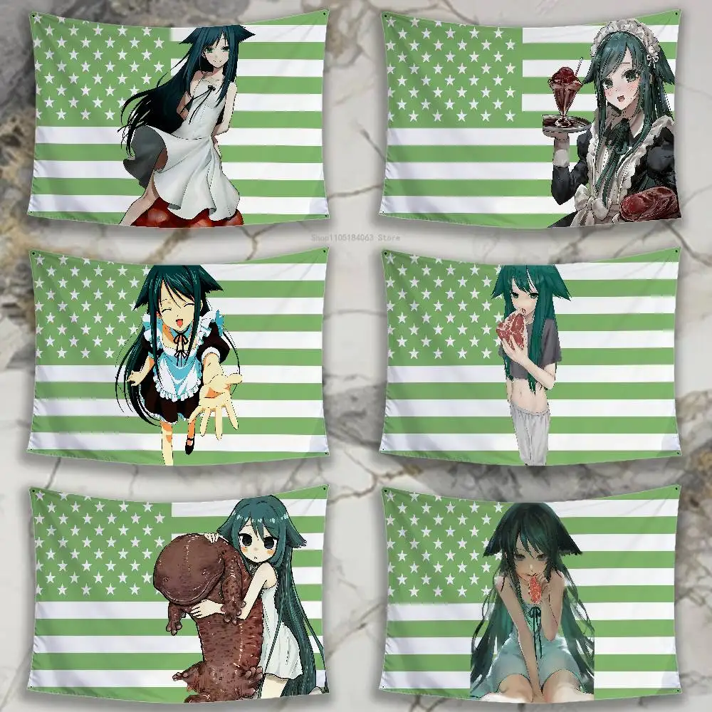 The S-Song of S-Saya Flag Banner Funny Tapestry With Four Grommets 7 Sizes 150X200cmFans Gift For Decoration