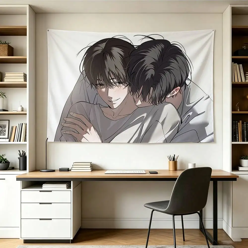 BL T-The Hunters Gonna Lay Low Flags Wall Hanging Background Art Banner for Bedroom Home Outdoor Decor