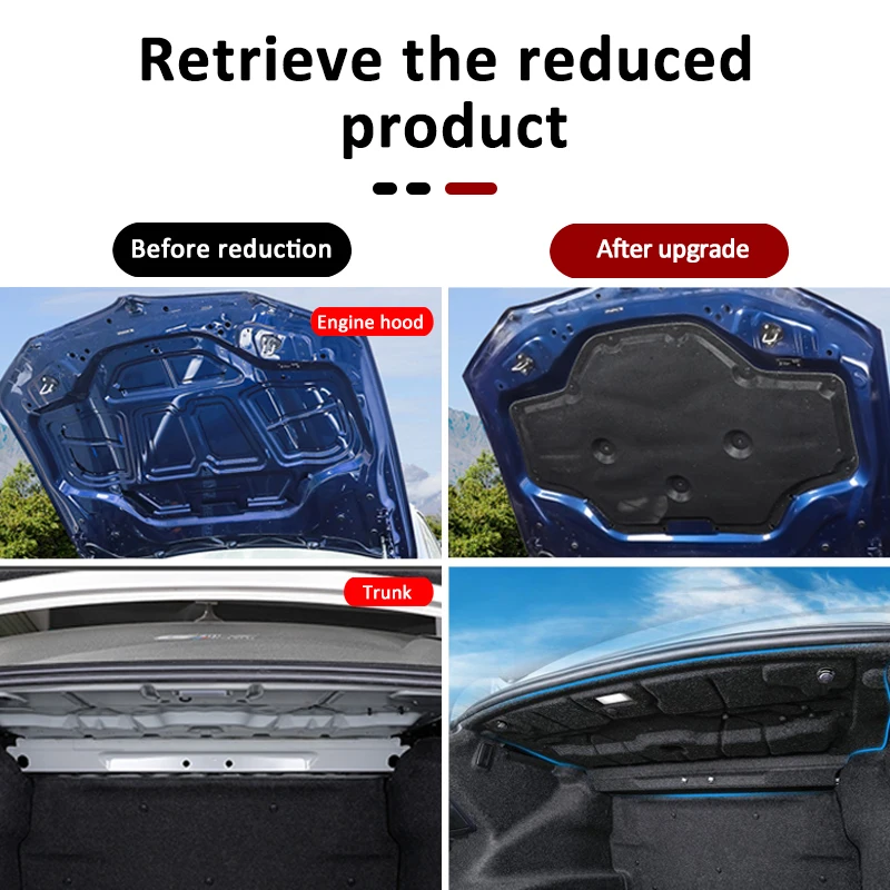 Engine Hood Sound Pad for Volkswagen Jetta VS7 VW 2020~2023 Heat Insulation Cotton Mat Soundproof Cover Car Interior Accessories