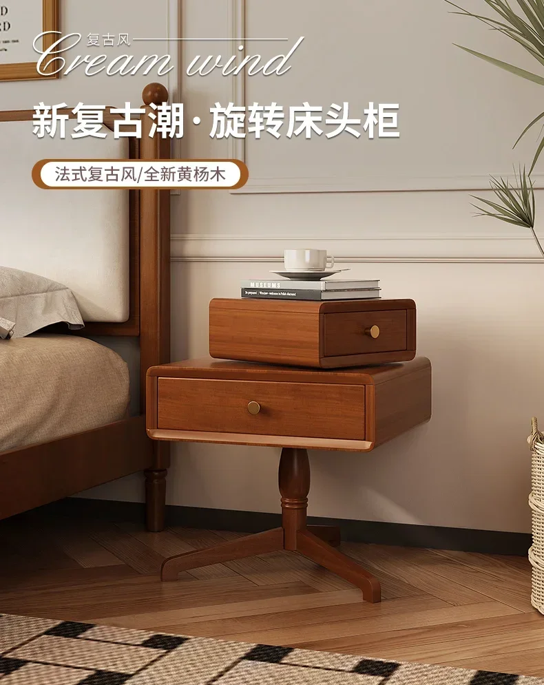 Premium design bedroom bedside cabinet multi-functional storage side table