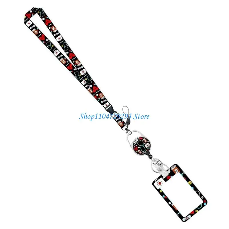 

Y2GD Retractable Lanyard Badge Holder Lanyard with Card Holder Retractable Badge Reel
