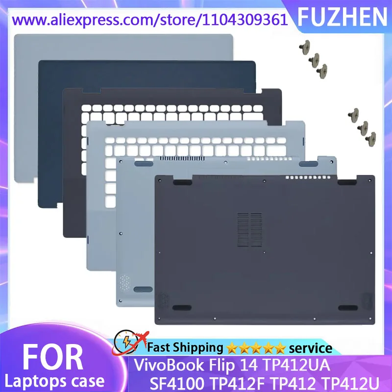 

New For VivoBook Flip 14 TP412UA SF4100 TP412F TP412 TP412U Laptop LCD Rear Cover/Palm Pad/Bottom Cover/hinge/Top Cover