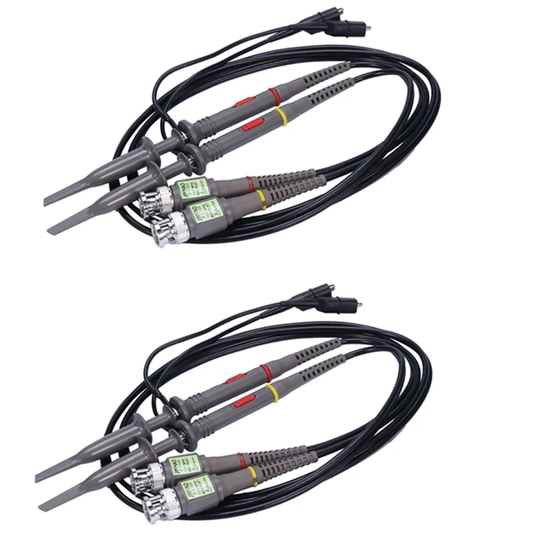 

HOT SALE 4 Pack P6100 100 Mhz Oscilloscope Probe 10:1 And 1:1 Switchable For Rigol Atten Owon Siglent