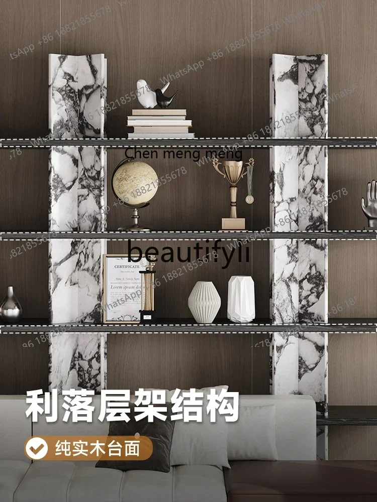 zqxItalian minimalist office study display cabinet file information cabinet storage bookshelf