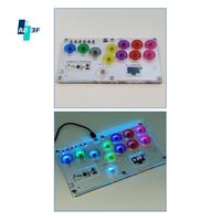 A23F-RP2040 Fighting Hitbox Keyboard+12PCS Keycaps For PS4 Joystick Raspberry Pi Street Fighter 6 Tekken Game Covered Punk