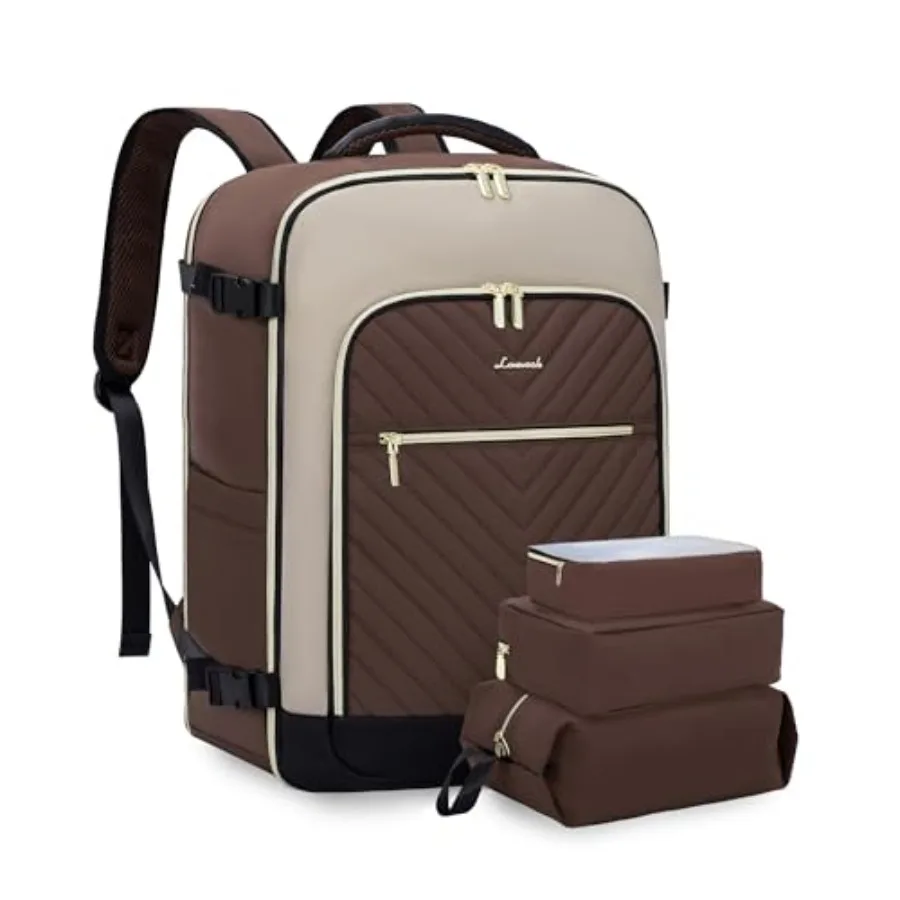

Large Travel Backpack for Women, TSA Carry on Backpack for Airplanes, 40L Personal Item Travel Bag for Women fits 17" Laptop, W