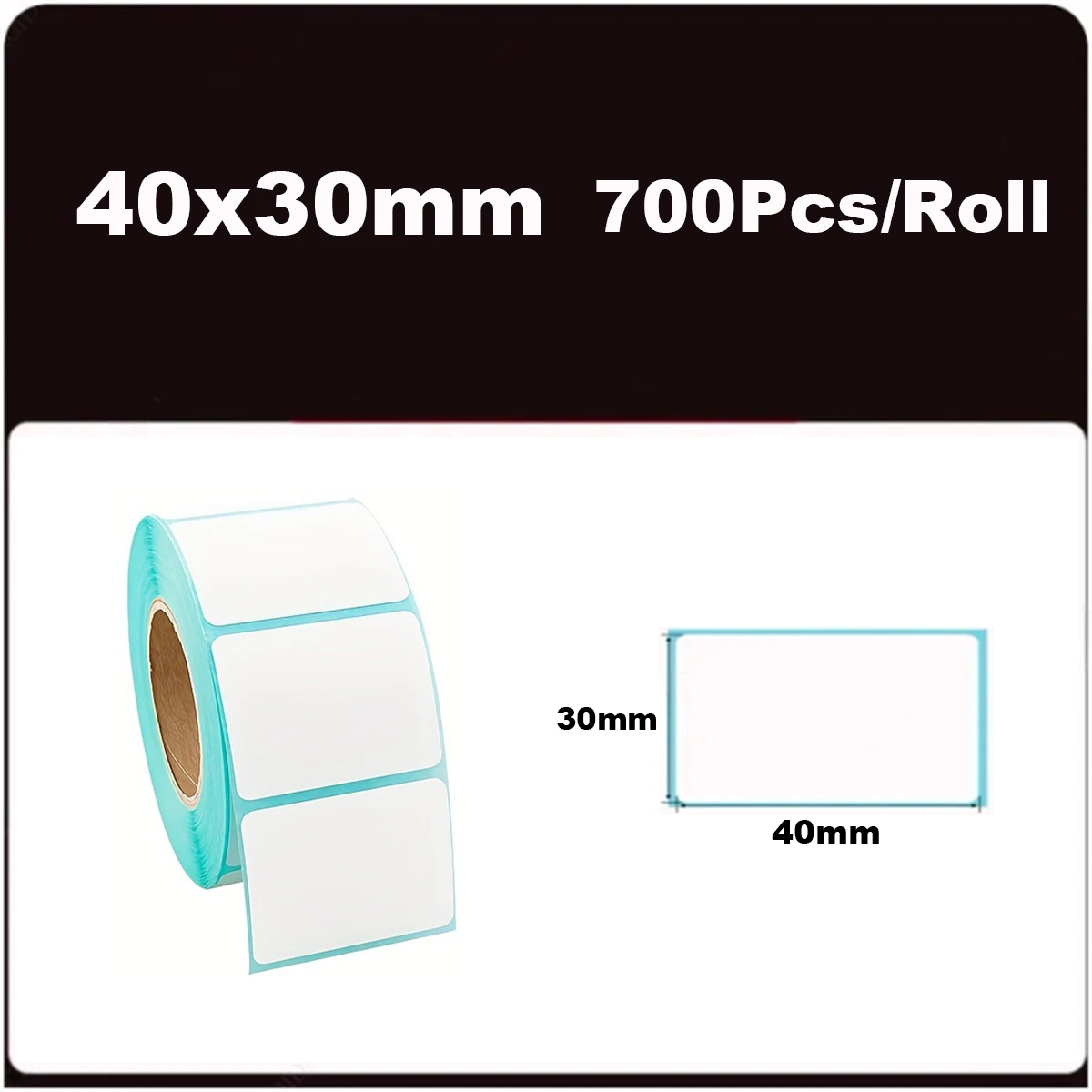 700 stks/rol 40*20/40*30/50*30mm Printbenodigdheden Thermisch Label Sticker Papier Waterdicht Supermarkt Prijs Blanco Label Direct Print