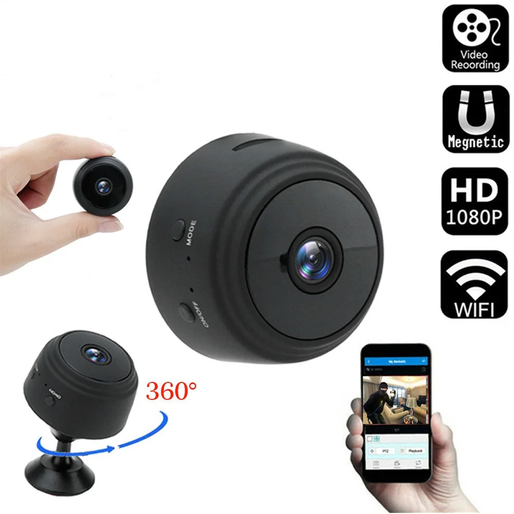 

A9 WiFi Camera High Definition 1080P 140° Wide Angle Motion Detection Remote Monitoring Home Security Surveillance Camera