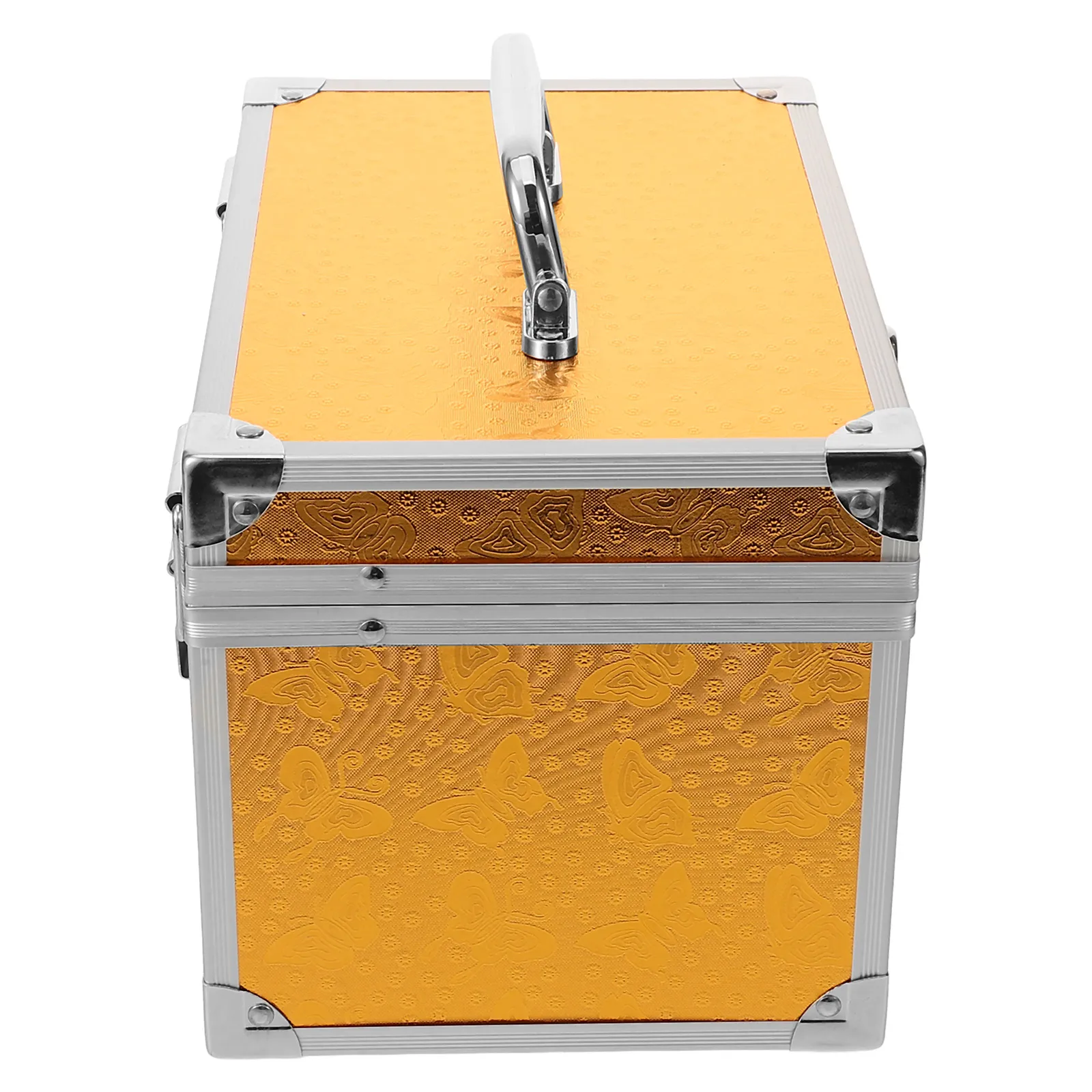 

Portable Aluminium Alloy Box Scratch-Resistant Lightweight Small Capacity Tools Container For Outdoor Use Handheld Carry