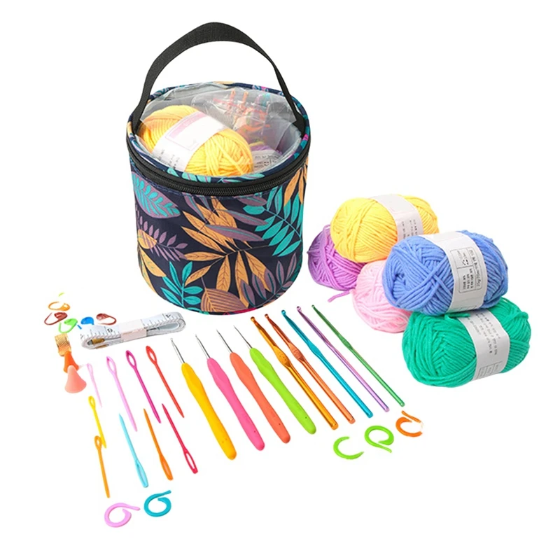 Crochet Material Package Set Complete Crochet Kits Hand Knitted DIY Material Kit For Beginners Hand-Knitted DIY Material Package