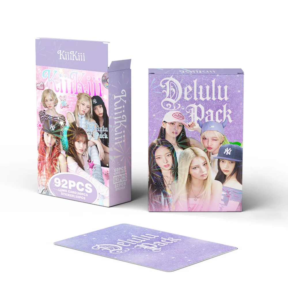 

92 маленькие коллекционные фотокарточки корейской айдол-группы Delulu Pack, LOMO-карточки